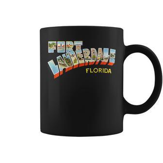 Fort Lauderdale Florida Fl Vintage Retro T Coffee Mug | Mazezy