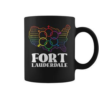 Fort Lauderdale Pride Flag Pride Month Lgbtq Flag Coffee Mug | Mazezy