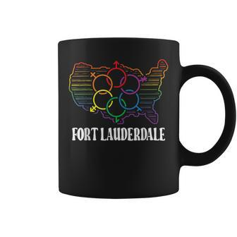 Fort Lauderdale Pride Month Pride Flag Lgbt Community Coffee Mug | Mazezy