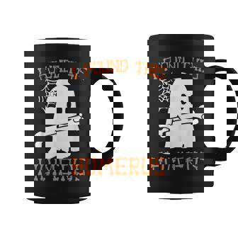 I Found This Halloween Humerus Ghost Skeleton Coffee Mug | Mazezy