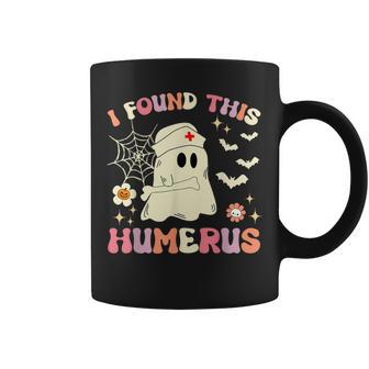 I Found This Humerus Ghost Nurse Groovy Halloween Coffee Mug - Thegiftio UK