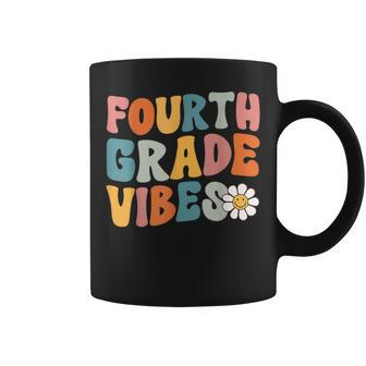 Fourth Grade Vibes 4Th Grade Team Retro First Day Of School Coffee Mug - Monsterry DE
