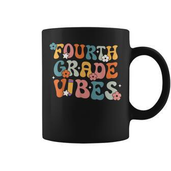 Fourth Grade Vibes Back To School Retro 4Th Grade Teachers Coffee Mug - Seseable