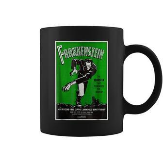 Frankenstein Monster Vintage Movie Poster Halloween T Halloween Funny Gifts Coffee Mug | Mazezy