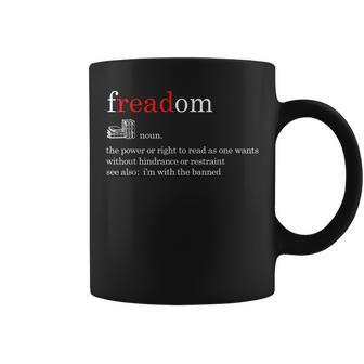 Freadom Definition Freedom To Read Book Coffee Mug - Monsterry DE
