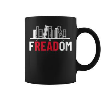 Freadom I Read Banned Books Banned Books Week Librarian Coffee Mug | Mazezy