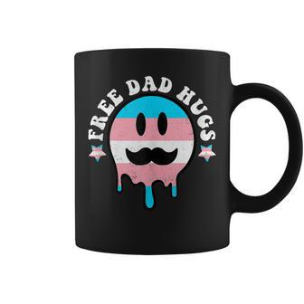 Free Dad Hugs Smile Face Trans Daddy Lgbt Fathers Day Gift For Women Coffee Mug | Mazezy CA