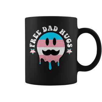 Free Dad Hugs Smile Face Trans Daddy Lgbt Fathers Day Gift For Womens Gift For Women Coffee Mug | Mazezy