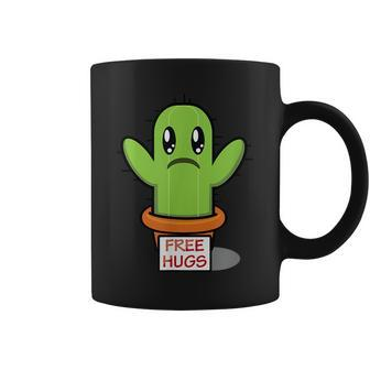 Free Hugs Cactus Funny Cute Cartoon T Cactus Funny Gifts Coffee Mug | Mazezy