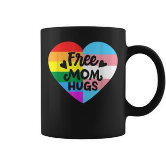 Free Mom Hugs Gay Pride Lgbt Transgender Rainbow Flag Coffee Mug - Thegiftio UK
