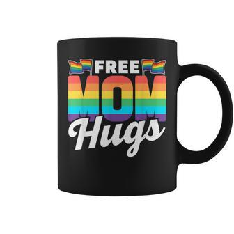 Free Mom Hugs Rainbow Gay Lgbtq Pride Proud Mother Mommy Coffee Mug | Mazezy