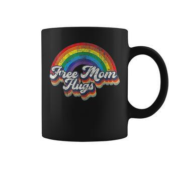 Free Mom Hugs Rainbow Heart Lgbt Flag Lgbt Pride Month Coffee Mug | Mazezy