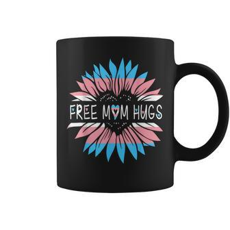 Free Mom Hugs Transgender Pride Lgbt Daisy Flower Hippie Coffee Mug | Mazezy