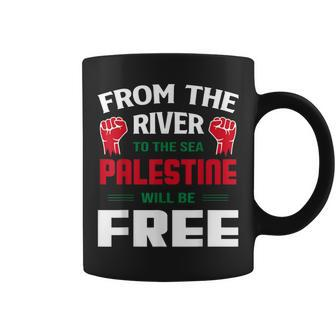 Free Palestine Arabic Support Palestine And Keffiyeh Palesti Coffee Mug - Seseable