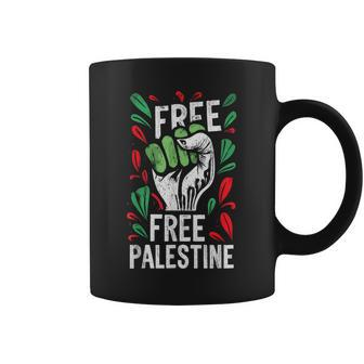 Free Palestine Quote A Raise Hand A Save Gaza Vintage Coffee Mug | Mazezy