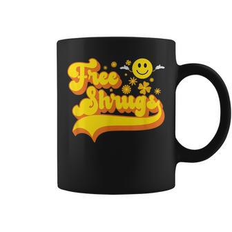 Free Shrugs - Funny Classic Parody Coffee Mug - Seseable