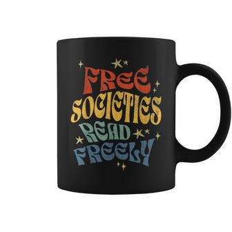 Free Societies Read Freely Reading Book I Read Banned Books Coffee Mug - Monsterry DE