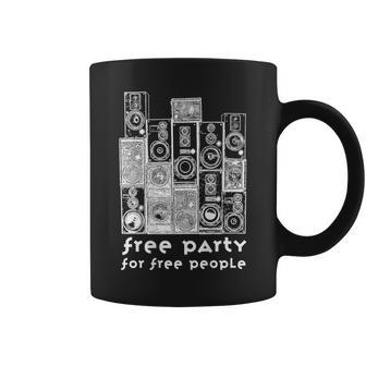 Free Tekno 23 Free Party For Free People Sound System Coffee Mug | Mazezy