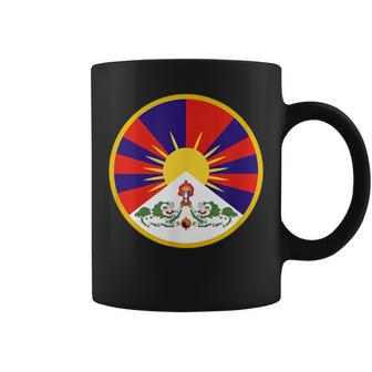Free Tibet Tibetan Flag Emblem Roundel Restore Dalai Lama Coffee Mug | Mazezy