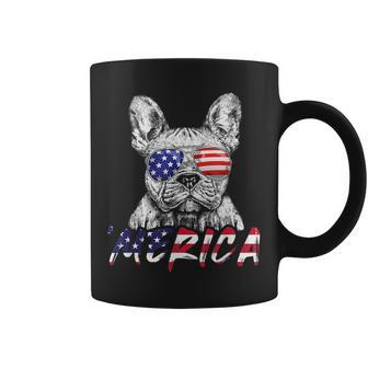 French Bulldog American Usa Flag Merica 4Th Of July Frenchie Coffee Mug | Mazezy