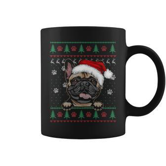 French Bulldog Christmas Ugly Sweater Dog Lover Xmas Coffee Mug - Monsterry UK