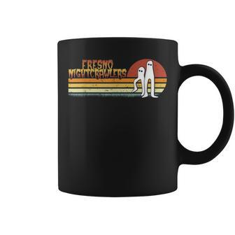 Fresno Nightcrawlers Retro Stripes Walking Cryptid Coffee Mug | Mazezy
