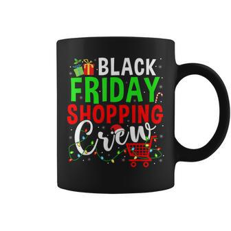 Friday Shopping Crew Christmas Lights Black Shopping Family Coffee Mug - Monsterry UK