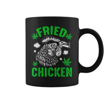 Fried Smoking Chicken 420 Marijuana Weed Leaf Pot 420 Coffee Mug - Seseable
