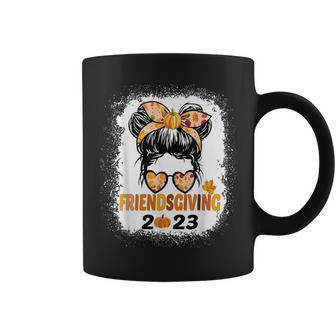 Friends Giving 2023 Thanksgiving Friendsgiving Messy Bun Coffee Mug | Mazezy