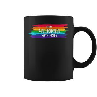 From California With Pride Lgbtq Motivational Quote Lgbt Coffee Mug | Mazezy