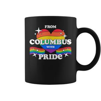 From Columbus With Pride Lgbtq Gay Lgbt Homosexual Coffee Mug | Mazezy