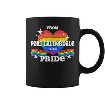 From Fort Lauderdale With Pride Lgbtq Gay Lgbt Homosexual Coffee Mug | Mazezy