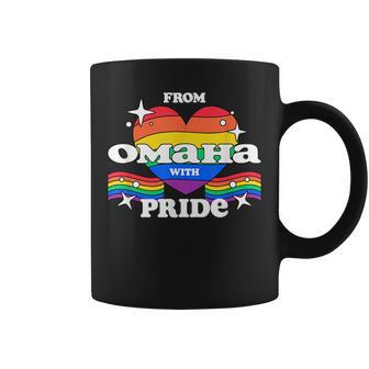 From Omaha With Pride Lgbtq Gay Lgbt Homosexual Pride Month Coffee Mug | Mazezy