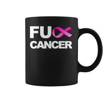 Fuck Cancer Breast Cancer Awareness Pink Ribbon Coffee Mug - Thegiftio UK