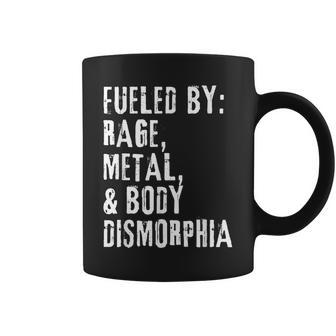 Fueled By Rage Metal & Body Dysmorphia Apparel Coffee Mug - Monsterry