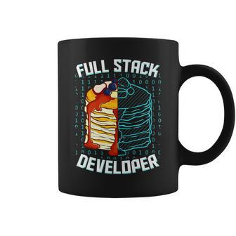 Full Stack Developer Pancake Web Coder Programmer Coffee Mug | Mazezy