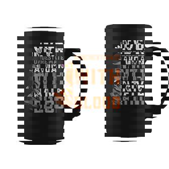 Fun Never Underestimate An Old Woman With Native Blood Old Woman Funny Gifts Coffee Mug | Mazezy