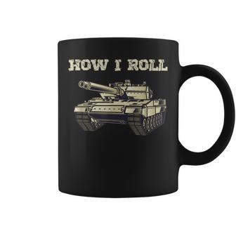 Fun How Roll Battle Tank Battlefield Vehicle Military Coffee Mug - Seseable