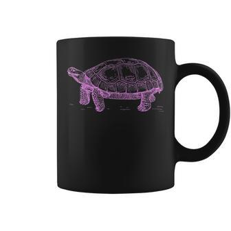 Fun Vintage Pink Tortoise Tortoise T Coffee Mug | Mazezy