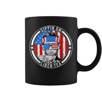 Funny 4Th Of July Sippin On Libertea Liberty Usa Flag Coffee Mug | Mazezy