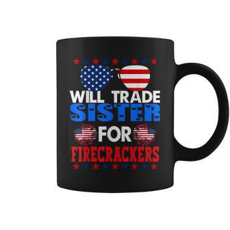 Funny 4Th Of July Trade Sister For Firecrackers Gifts For Sister Funny Gifts Coffee Mug | Mazezy