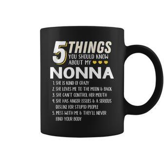 Funny 5 Things Grandma Nonna Gift Idea Gifts For Grandma Funny Gifts Coffee Mug | Mazezy