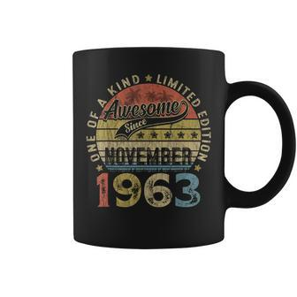 60 Year Old November 1963 Vintage Retro 60Th Birthday Coffee Mug - Seseable