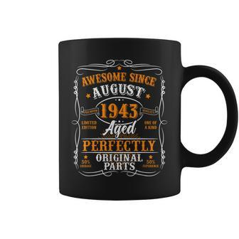 80 Years Old August 1943 Vintage 80Th Birthday Coffee Mug - Monsterry UK