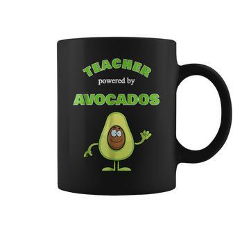 Funny Adult Co Teacher Powered By Avocados Gifts For Teacher Funny Gifts Coffee Mug | Mazezy