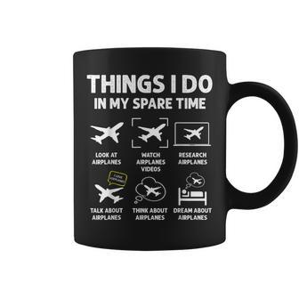 Funny Airplane Things I Do In My Spare Time Pilots Coffee Mug | Mazezy UK
