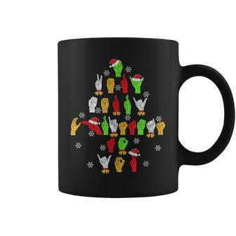 Asl Christmas American Sign Language Coffee Mug | Mazezy