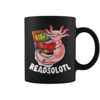 Funny Axolotl Book Lover Reading Lover Literature Reading Funny Designs Funny Gifts Coffee Mug | Mazezy