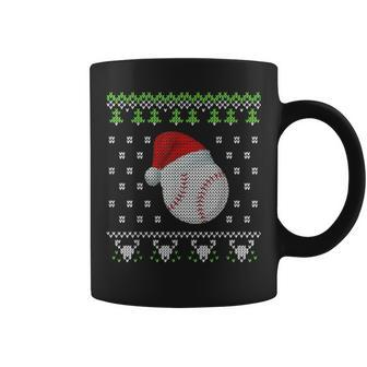Baseball Ugly Christmas Sweater Boys Fun Xmas Coffee Mug | Mazezy
