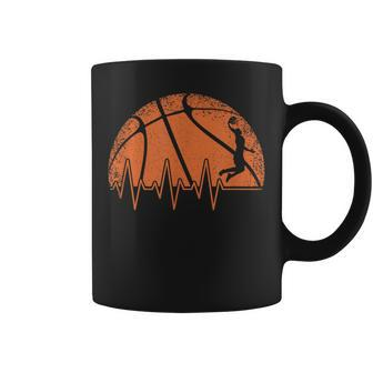 Basketball Heartbeat Basketball Player Coffee Mug - Seseable